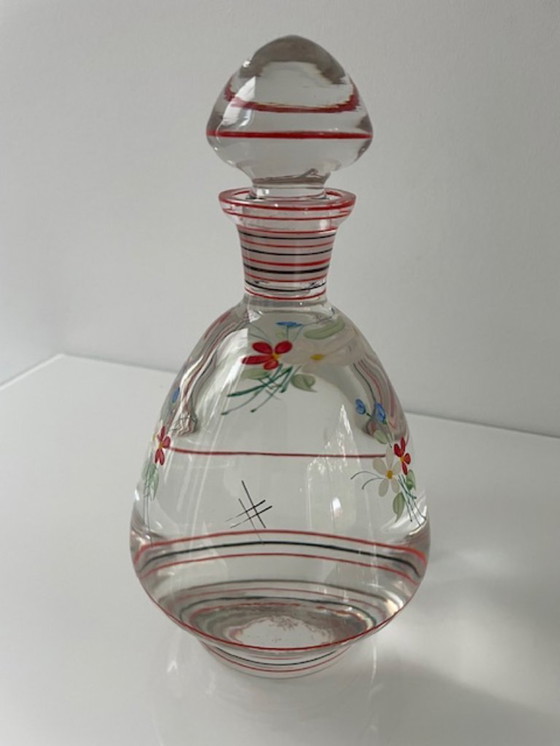 Image 1 of Art Deco likeurset: karaf met 4 glazen (1930)