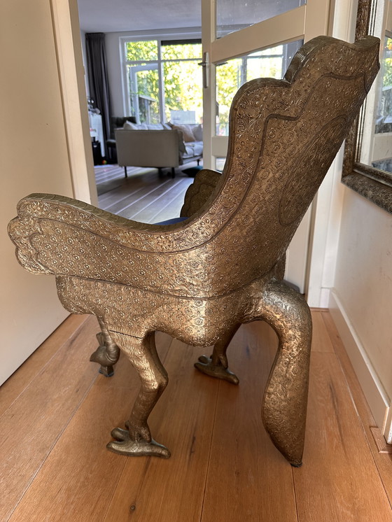 Image 1 of Chaise en forme de paon 1870-1890