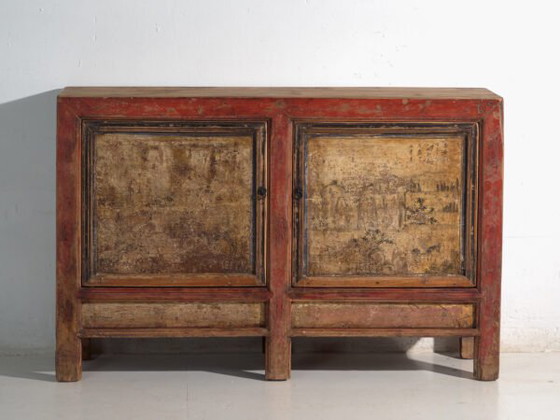 Credenza antica dipinta in olmo – Cina, circa 1950 – Credenze, Iron (photo 21 of 40)