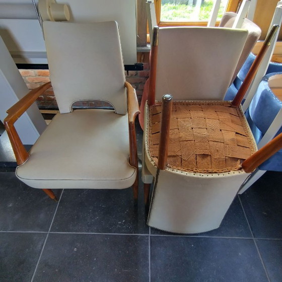 Seltenes 15-teiliges Set De Coene Design-Stühle (1960er Jahre). – Esszimmerstühle, Skai (photo 5 of 14)