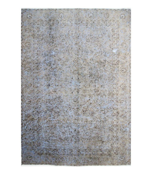 Orientalische Handgeknüpfter Vintage Art Klassik & Relief Design 379 x 261 cm Blau Farbe