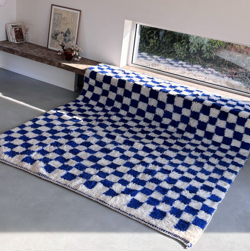 Handgeweven Berber tapijt 100% wol