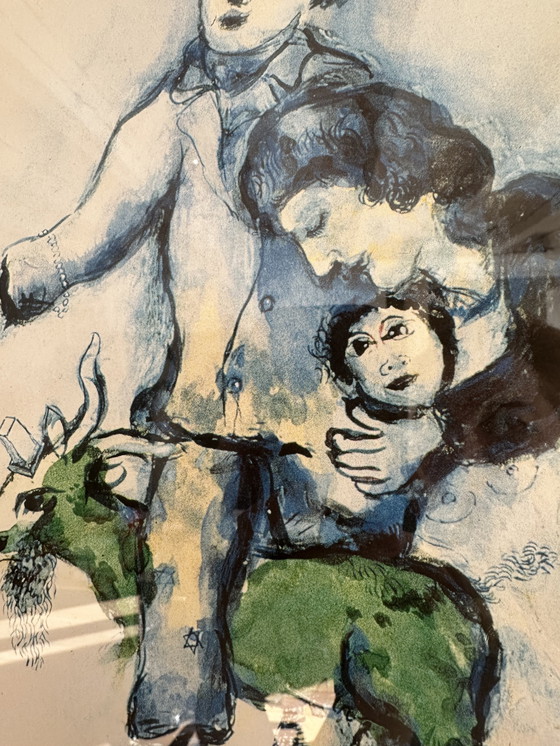 Image 1 of Mark Chagall - Les Compagnons de Charlot, unique lithograph