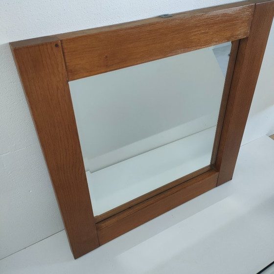 Image 1 of Miroir mural à facettes en chêne belge MTE Theuns (2 présents)