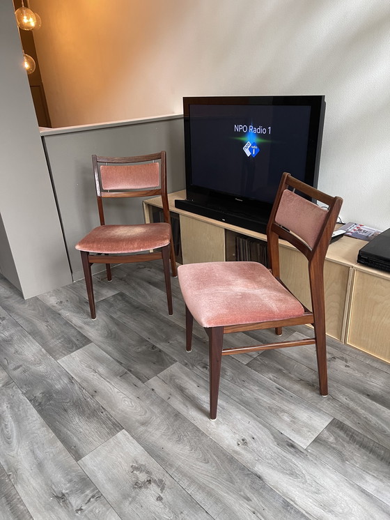 Image 1 of 4 Danish design chairs made of Teak