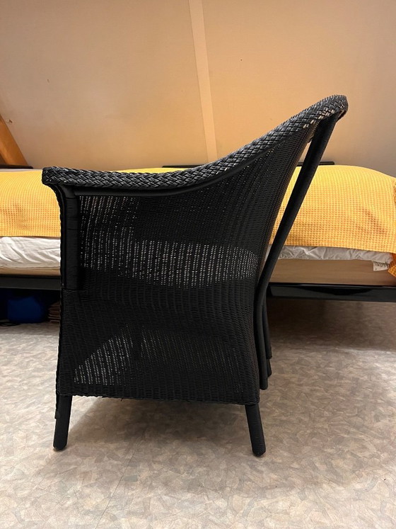 Image 1 of 1x loom fauteuil, Accente Original Loom - Made in Germany, origineel wit, nu antraciet gespoten
