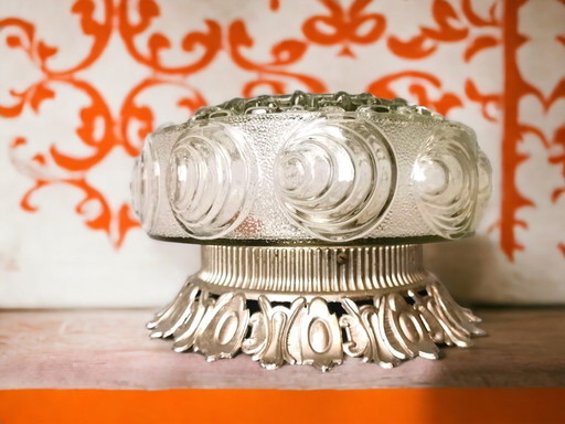 Glass flush mount ceiling lamp ideal for the low ceilings