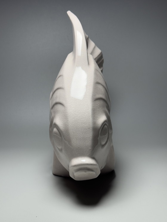 Image 1 of Lejan Art Deco Ceramic Fish Sculpture
France, circa 1930s