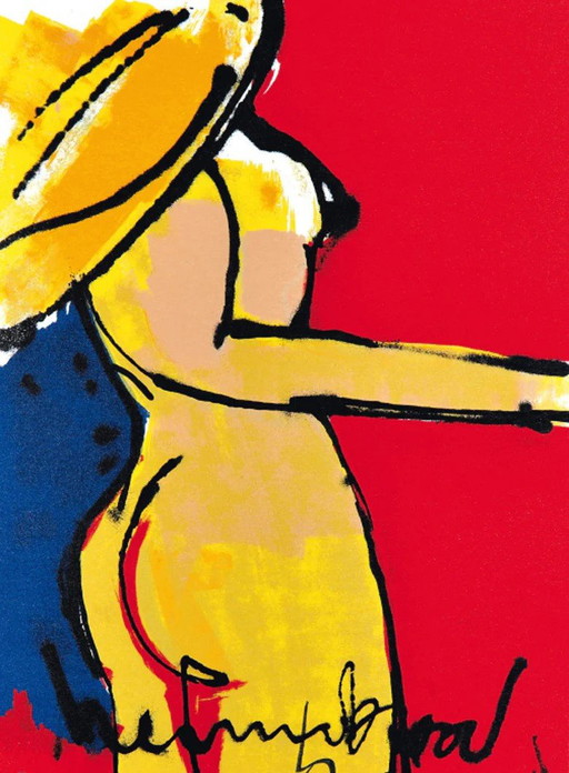 Herman Brood -- Beauté nue (sur toile) XL