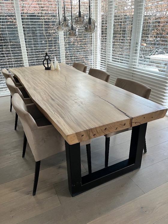 Image 1 of Tree trunk table Raw Interiors