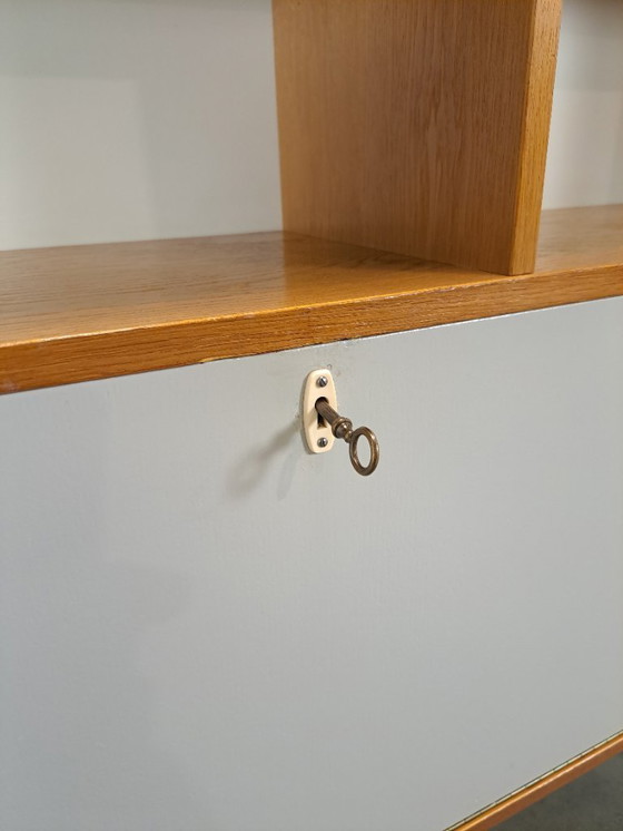 Image 1 of Danish Domino Mobler cabinet with flap door