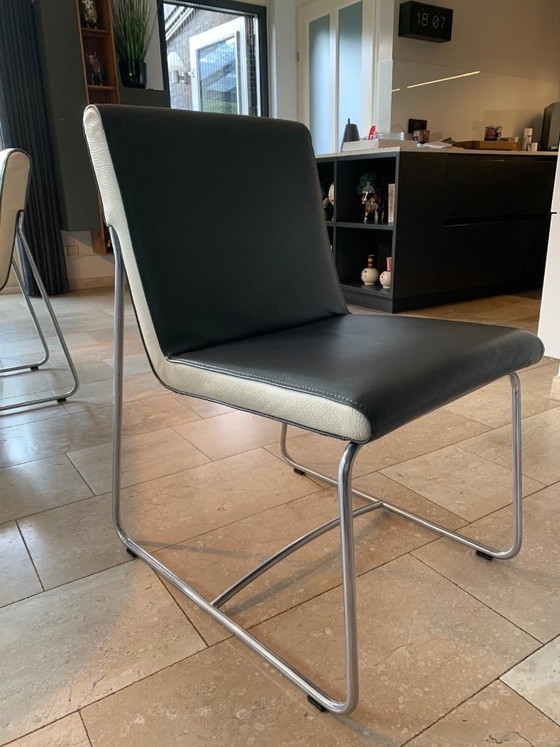 Sedie da pranzo Leolux Spring Design (6) – Leather, Chrome (photo 4 of 6)