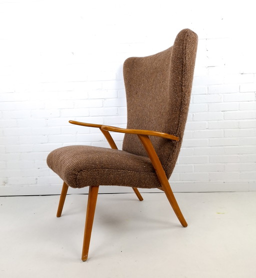 Vintage Wingback fauteuil jaren 60/70 mid century modern