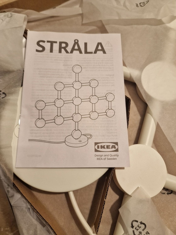 IKEA Strala vintage tafel lamp  Limited edition 2023, Tafellampen, Kunststof, Wit (foto 7 van 8)
