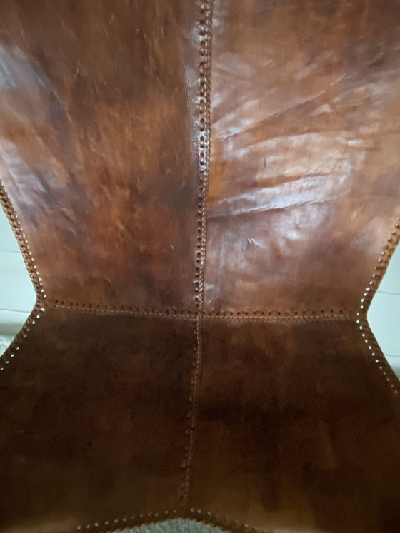 Image 1 of Vlinderstoel leder