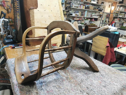 Chaise de bureau ancienne de Heywood Brothers, fin du 19e siècle