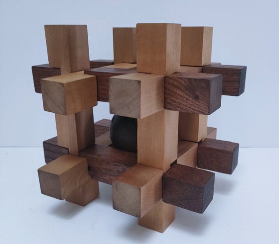 Image 1 of puzzel XL massief hout jaren 80