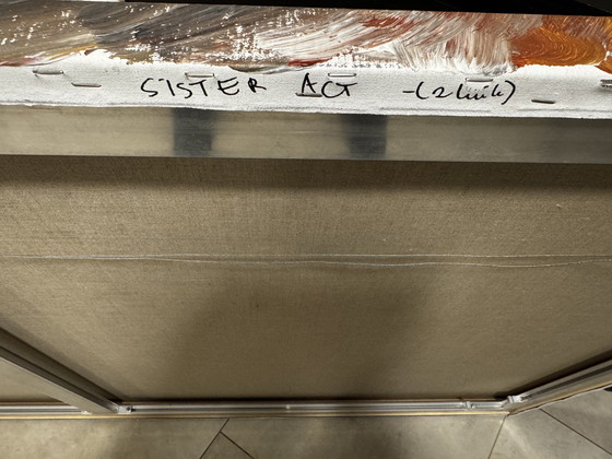 Image 1 of Tableau d'Ilona Hendriks « Sister Act I & II » (à vendre individuellement)