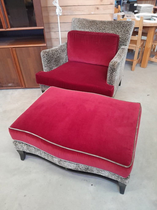 Donghia sillón & otomana