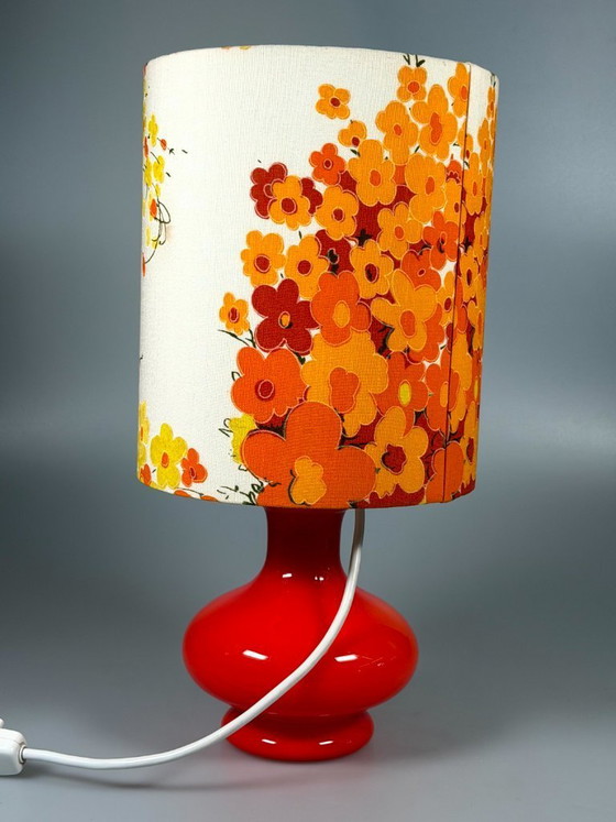 Image 1 of 1960s/70s Table Lamp, Glass, Mid-Century Space Age Design
