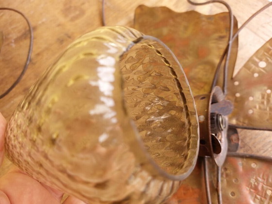 Image 1 of Lámpara de pared mariposa, rara y única, Murano, años 50