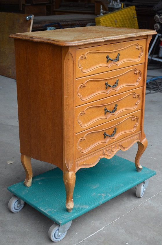 Komoda vintage lata 80/90 – Chest of drawers, Metal, Wood (photo 4 of 8)