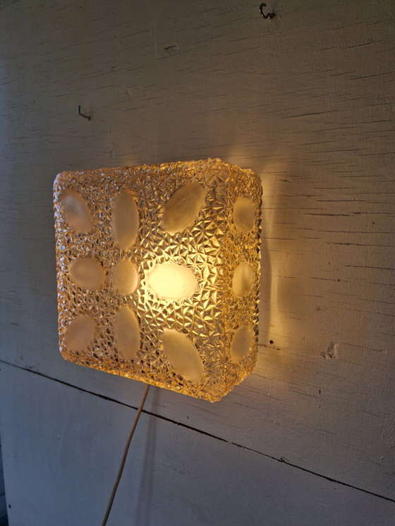 Image 1 of Vintage plafondlamp of wandlamp glas