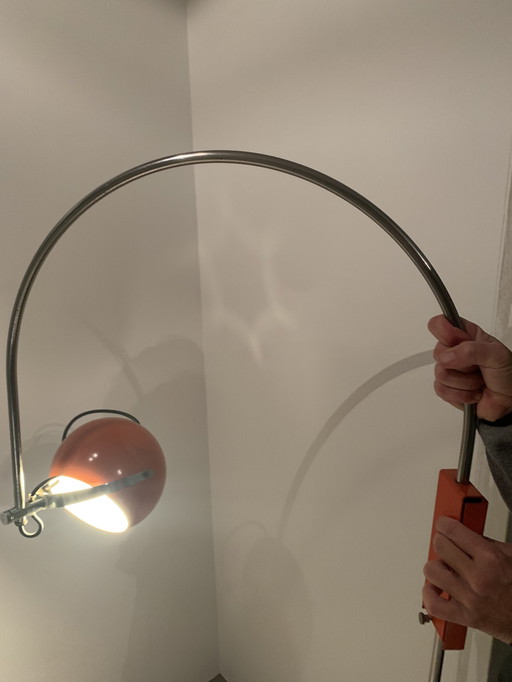Anvia gewölbte Wandlampe - 70er Jahre