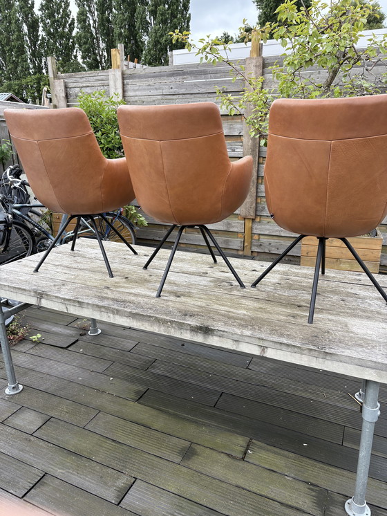 Image 1 of Esszimmerstuhl cognac Leder/Drehung WK722