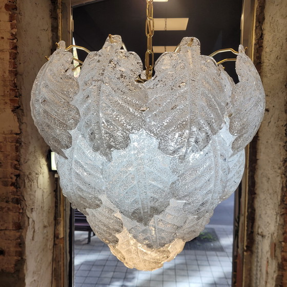 Image 1 of Lámpara de Techo / Chandelier, Mazzega, Cristal de Murano y Metal, 60’-70’s – Italia