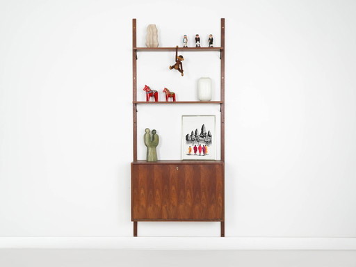 Teakhouten wandrek, Deens design, jaren 60, gemaakt in Denemarken.