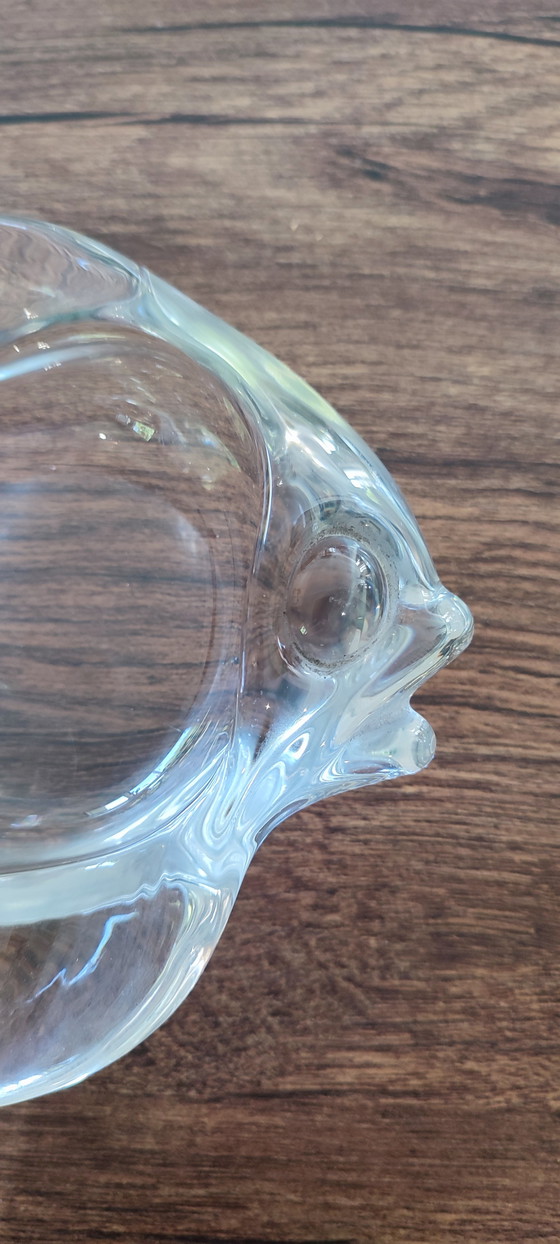 Image 1 of Gegoten glazen "vis" vintage zakverdeler