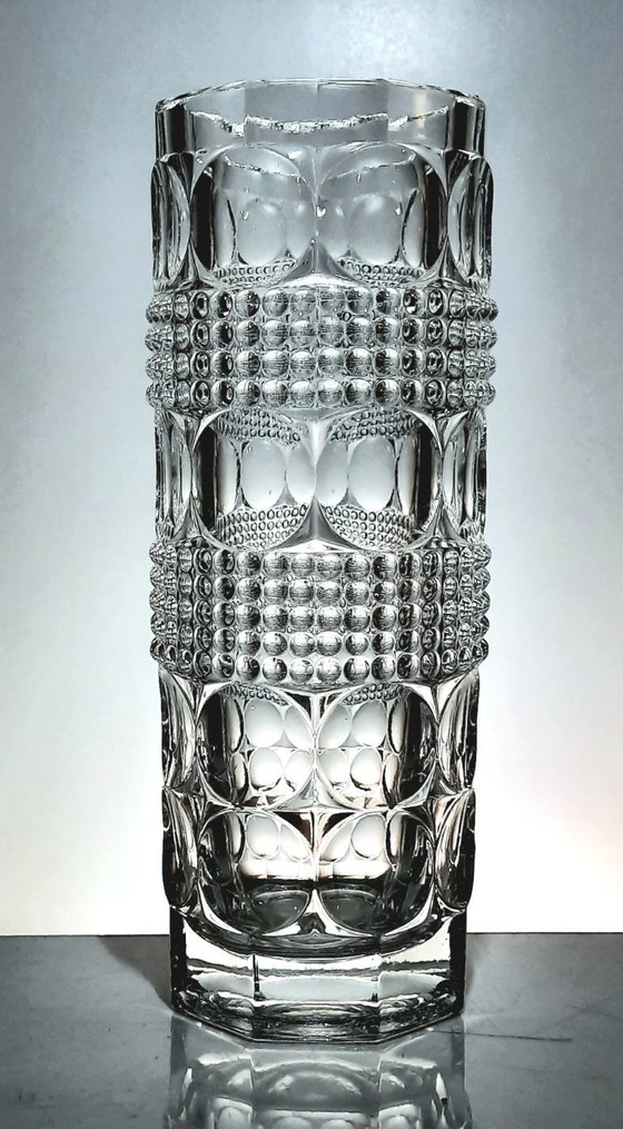 Image 1 of  Vase/ designed by Jiri Repasek, stained glass