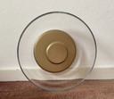 NUURA BLOSSI Wandleuchte Ø23, Nordisches Gold / Transparent (In Originalverpackung und unbenutzt)