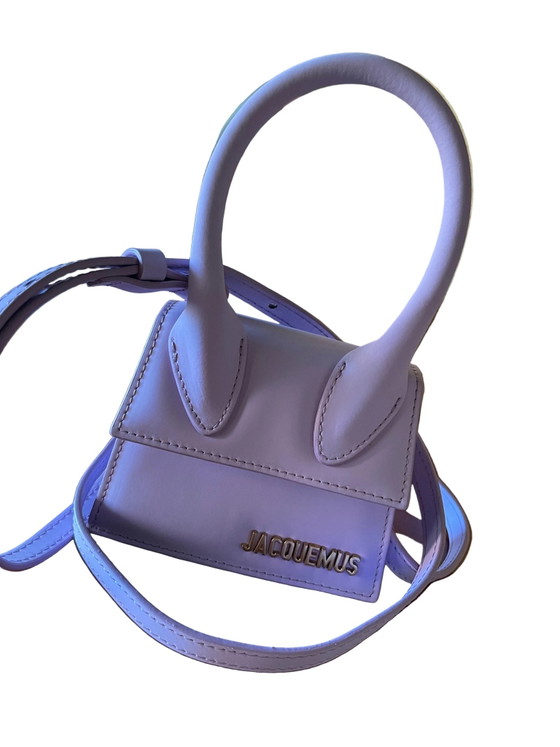 Jacquemus Le Chiquito in pastel lilac leather – Top handle bags, Metal (photo 5 of 15)