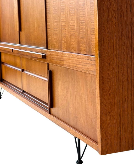 Image 1 of Deense vintage teakhouten dressoir uit de jaren 60 — Professioneel gerestaureerd