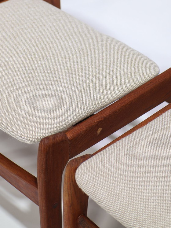 Image 1 of 6 sedie da pranzo in teak danese Burchardt Nielsen