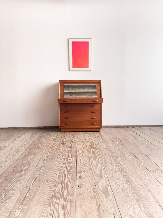Image 1 of Mid Century Teak Secretary desk 1960s by Dyrlund