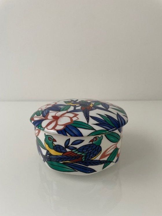 Image 1 of Vintage Yves Rocher ceramic jewelry box 1980s