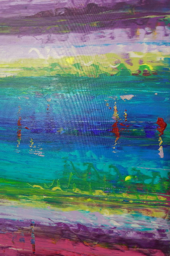Abstract A1402 - Groot Origineel Schilderij – Schilderijen & Tekeningen, Canvas (photo 14 of 19)