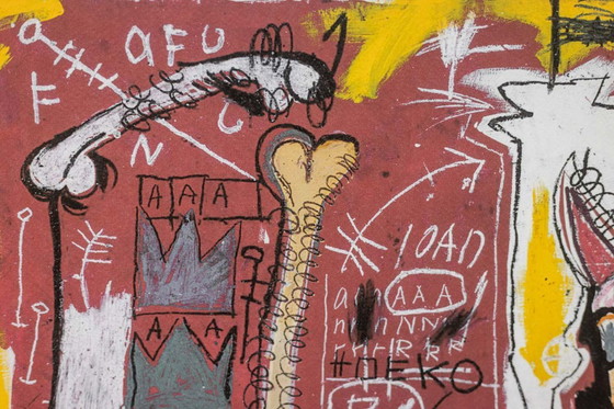 Image 1 of Jean-Michel Basquiat. Serigrafía numerada en color. Década de 1990.