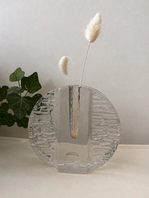 Vaso blocco soliflore in cristallo