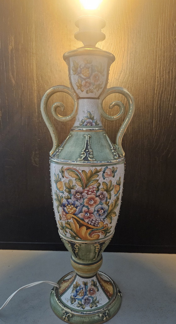 Grande Base per Lampada Italiana Vintage – Gialetti, Lampade da tavolo, Porcellana (photo 13 of 15)