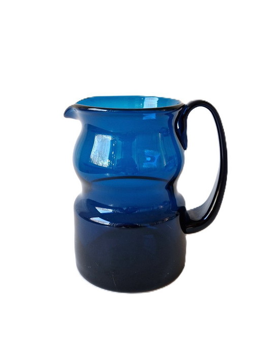 Kosta Boda - Water jug from the "Blå Serien" by Bertil Vallien 