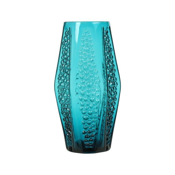 Image 1 of Vintage Blauwe Design Bubble Vaas
