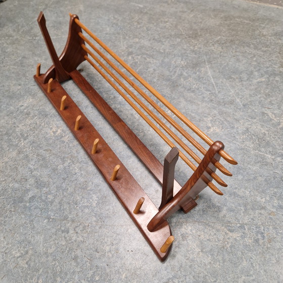 Image 1 of Appendiabiti danese vintage in teak degli anni '60