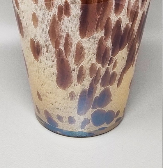 Image 1 of 1970s Luxury Handcrafted Vase in Murano Glass by Maestro del Vetro. Made in Italy