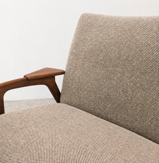 Image 1 of Vintage Scandinavian two-seater sofa in solid teak