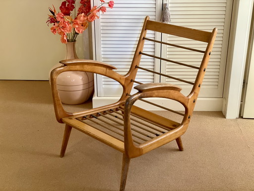 Vintage Mid Century De Ster Gelderland Design Fauteuil Teak