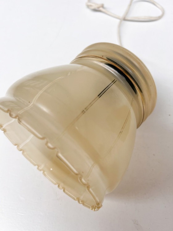 Set di 2 lampade da soffitto vintage beige, anni '60 – Plafoniere, Glass (photo 8 of 9)